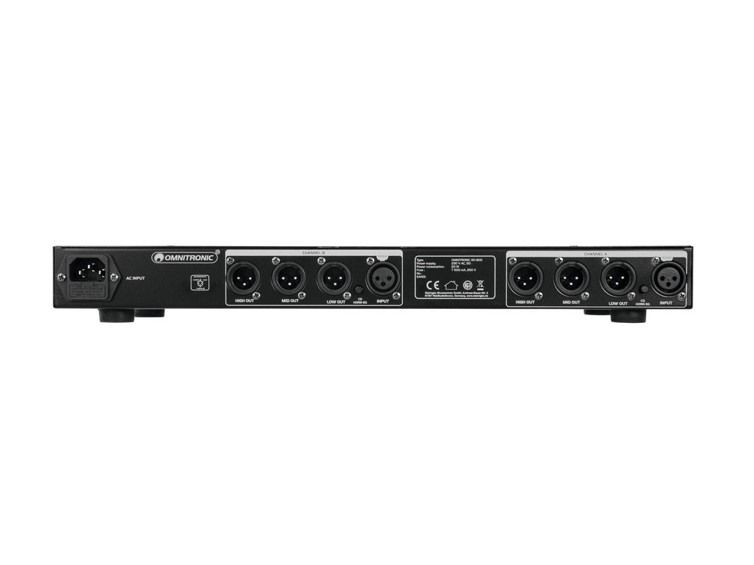 OMNITRONIC XO-300 Aktivt crossover