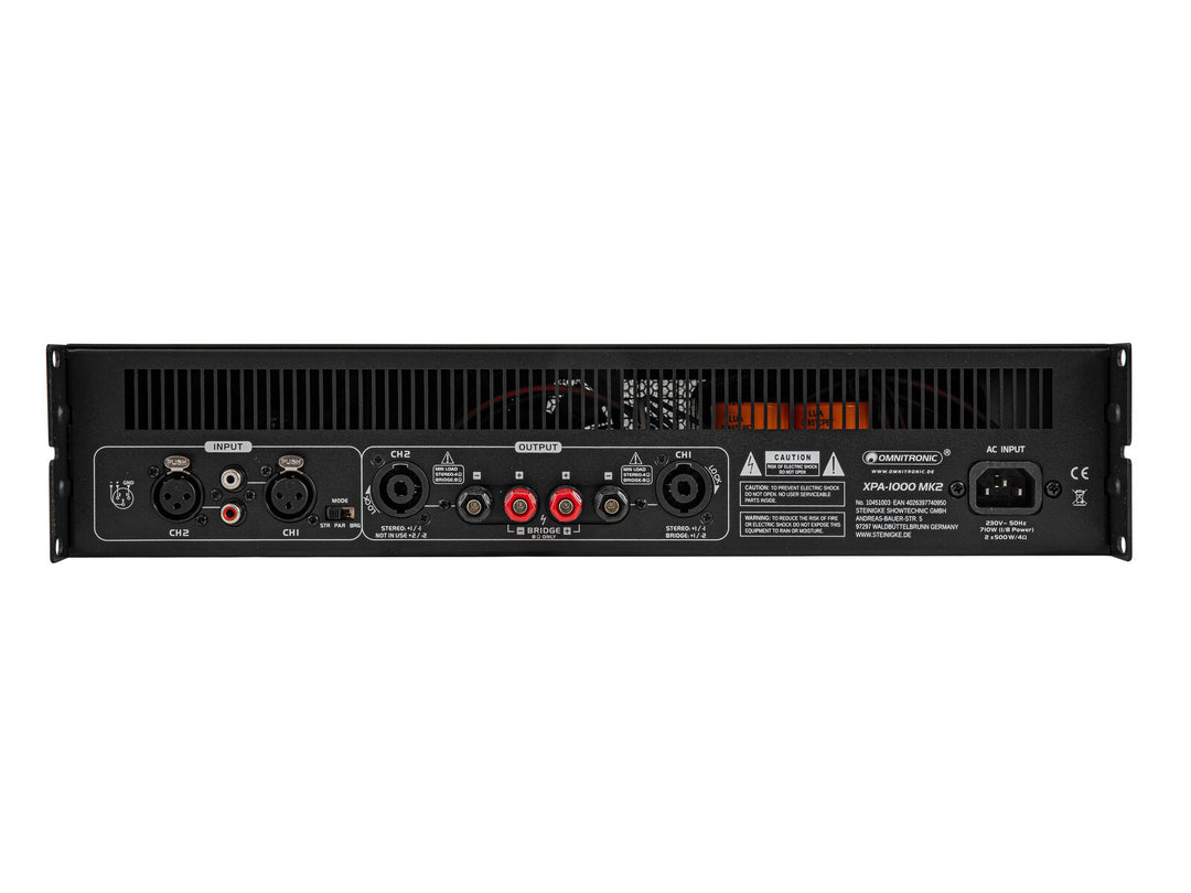OMNITRONIC XPA-1000 MK2 förstärkare