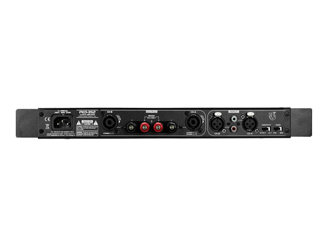 OMNITRONIC PKD-352 Klass D-studioförstärkare