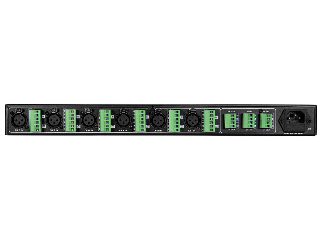 OMNITRONIC XDA-1206 6-kanals Class D-förstärkare