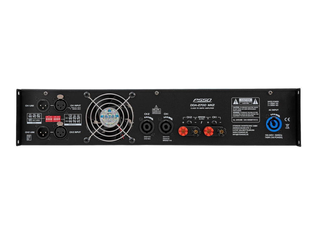 PSSO DDA-2700 MK2 2-kanalsförstärkare