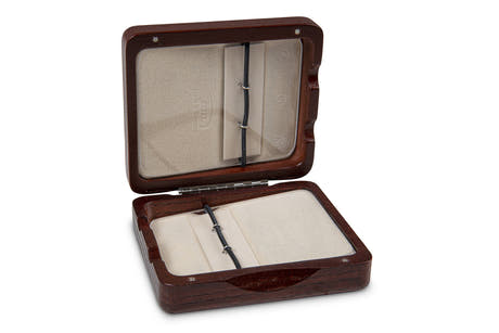 GEWA rörbladsfodral klarinett 6 rörblad - rödbrun lackerad finish