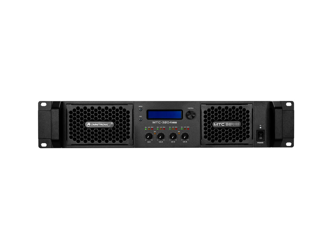 OMNITRONIC MTC-3204DSP 4-kanalsförstärkare med DSP