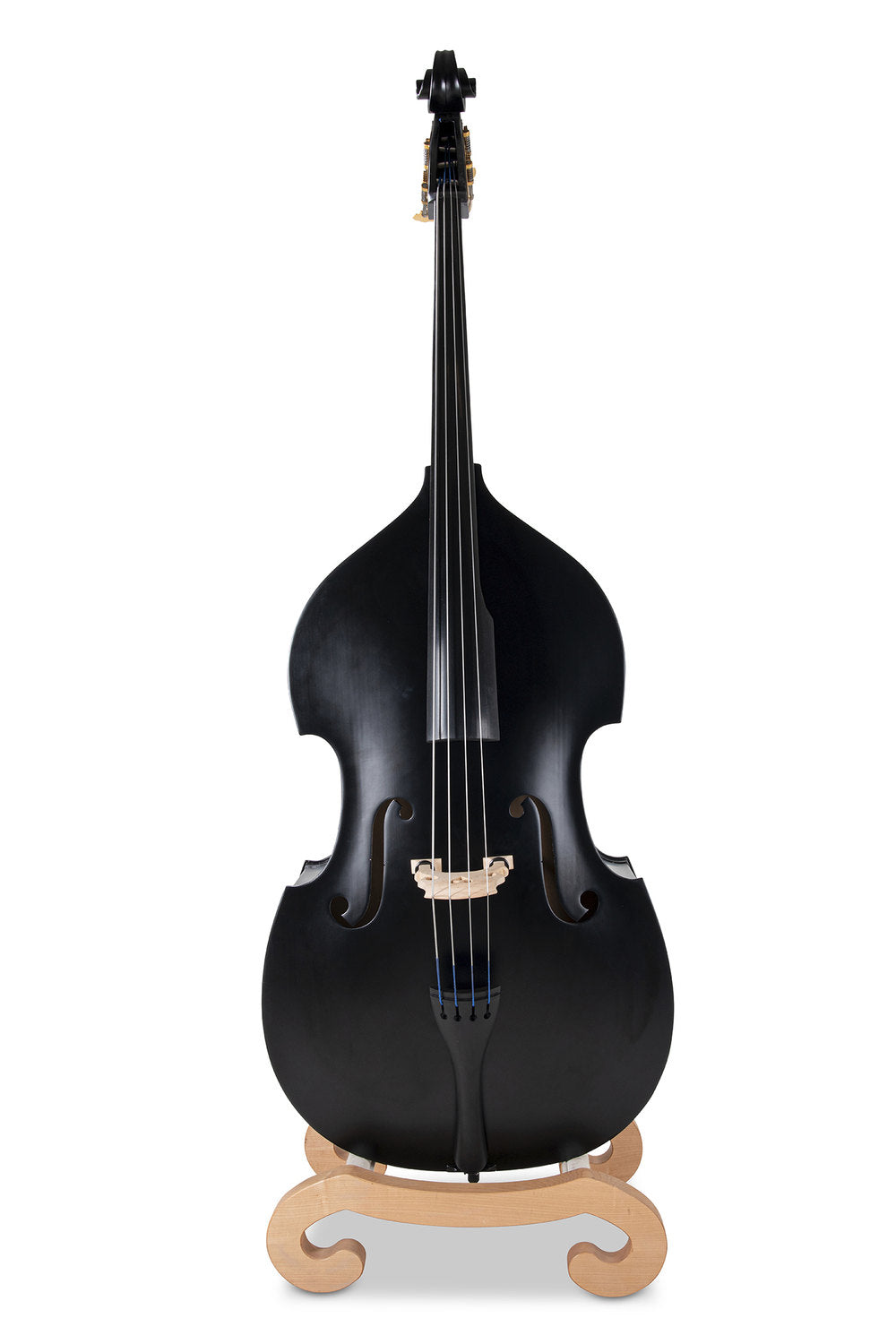 GEWA Rockabilly kontrabas 3/4 i svart satin, uppsatt utan pickup