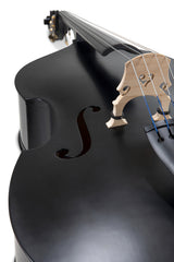 GEWA Rockabilly kontrabas 3/4 i svart satin, uppsatt utan pickup