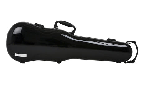 GEWA formgjutna fiolfodral Air 1.7 - svart högglans (med sidohandtag)