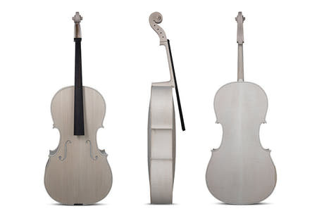 GEWA olackerad cello 4/4, Stradivari Davidoff, bättre flammande