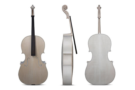 GEWA olackerad cello 4/4, Paolo Antonio Testore, vackert flammig