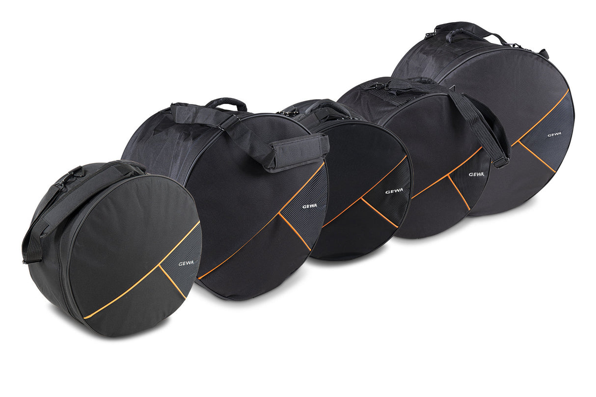 GEWA gigbag-set för trumset Premium - 22x18, 12x10, 13x11, 16x16, 14x6,5"