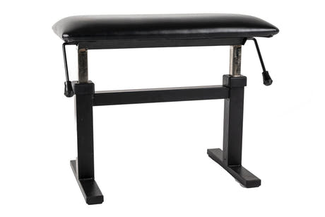 GEWA pianobänk Autolift XL - överdrag svart syntetläder