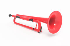 pBugle Bb-fanfare i plast, röd