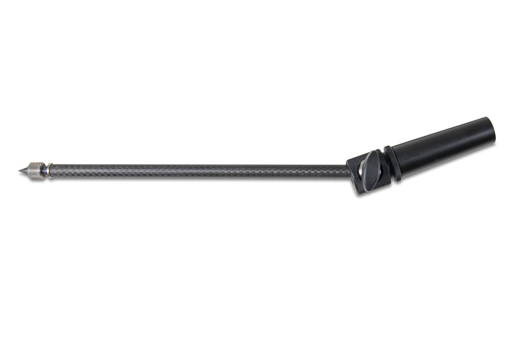 Stahlhammer ändpinne i kolfiber till cello, lång 30 till 52 cm, svart