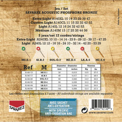 Savarez A140M Acoustic Phosphor Bronze, medium .013 till .056