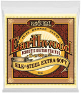 Ernie Ball 2047 Earthwood 80/20 Silk & Steel, Extra mjuk