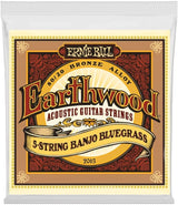 Ernie Ball 2063 Earthwood 80/20 5-strängad Banjo, Bluegrass