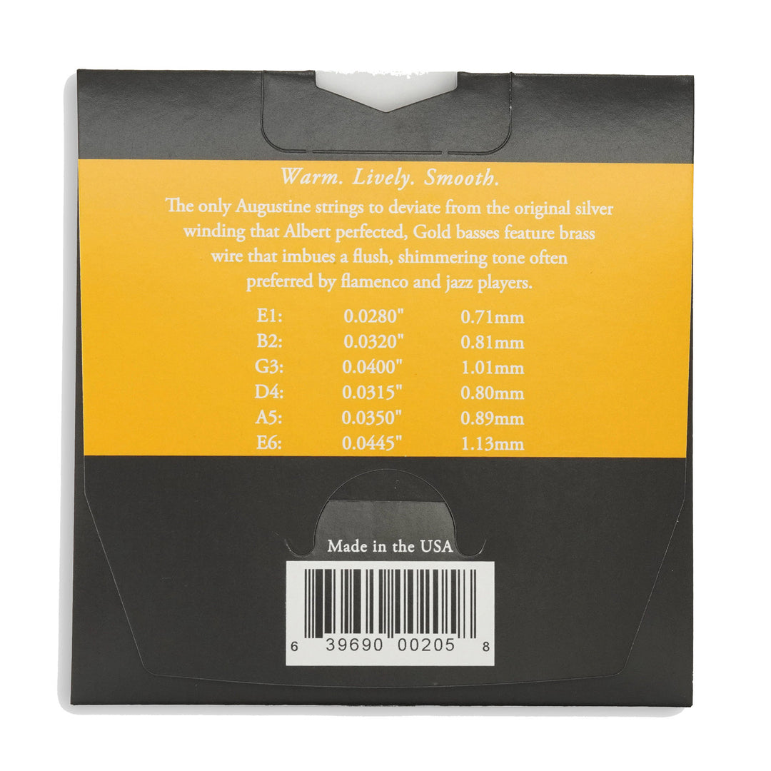 Augustine strängar för klassiska Gitarrer Classic Label - set Classic Gold (normal/medium)