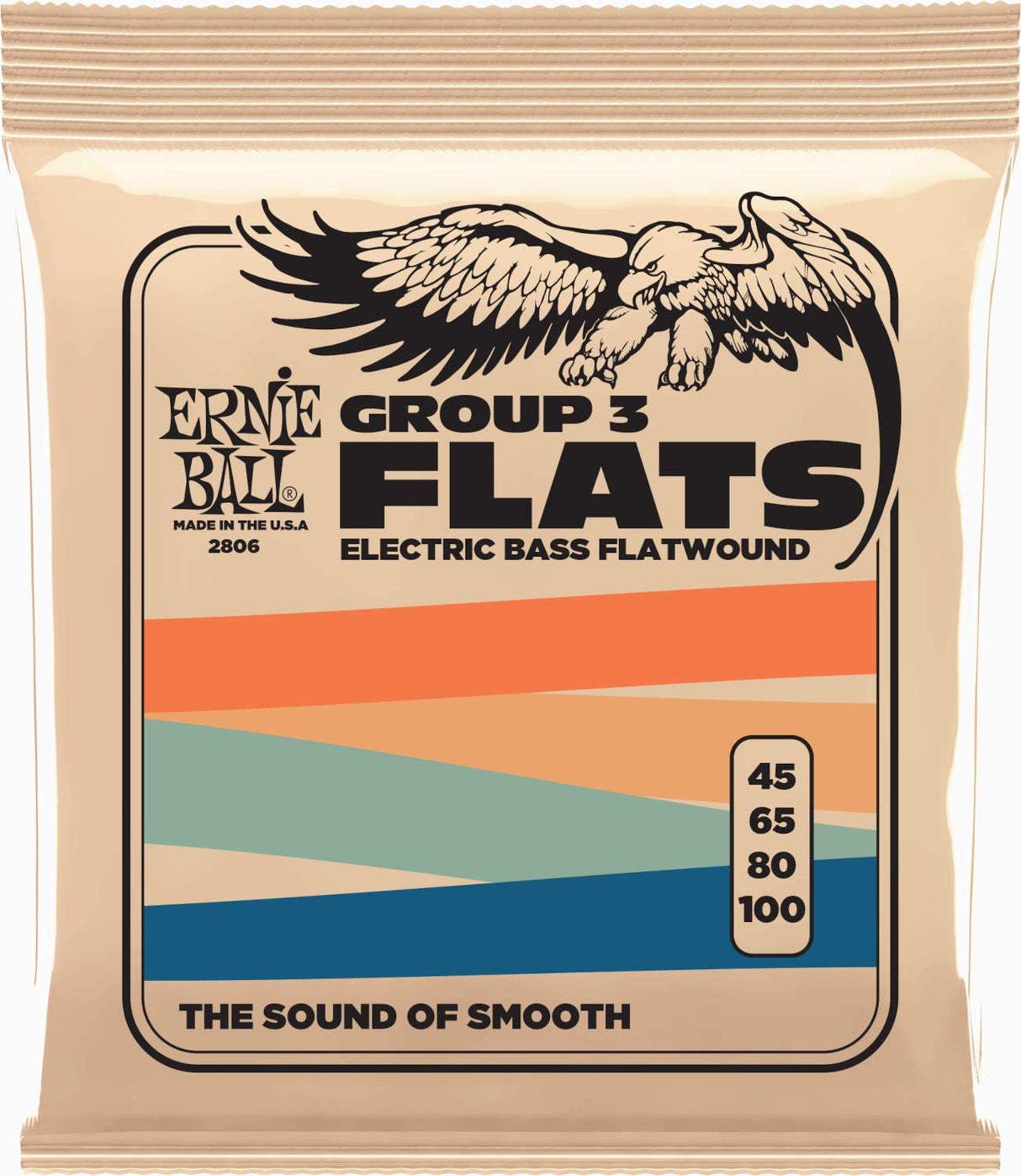 Ernie Ball 2806 Flatwound rostfritt stål bass 45-100