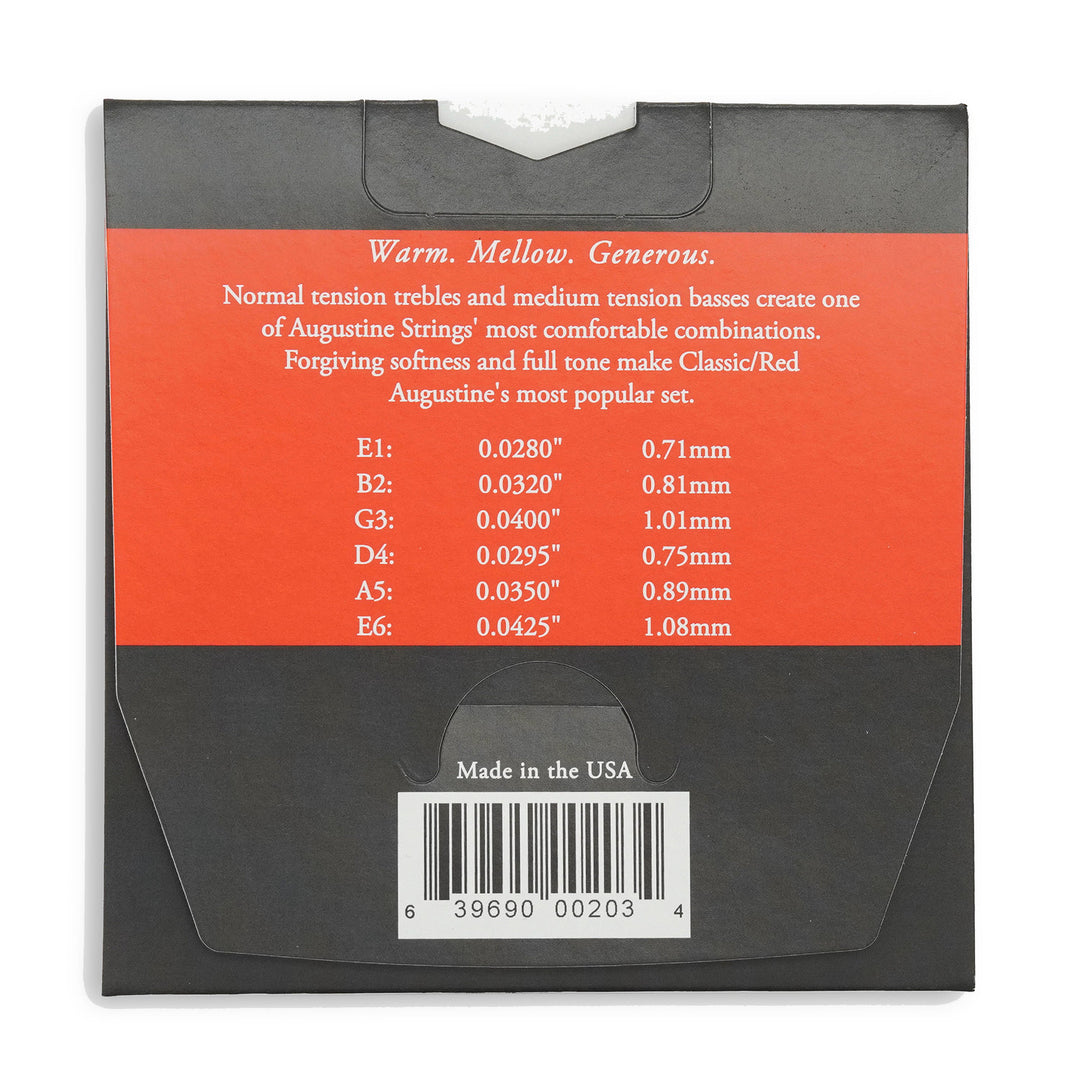 Augustine strängar för klassisk gitarr Classic Label - set Classic Red (normal/medium)
