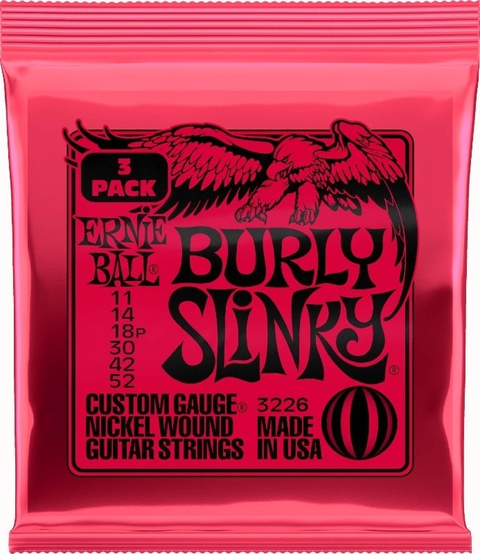 Ernie Ball 3226 Burly Slinky Nickel 3-pack