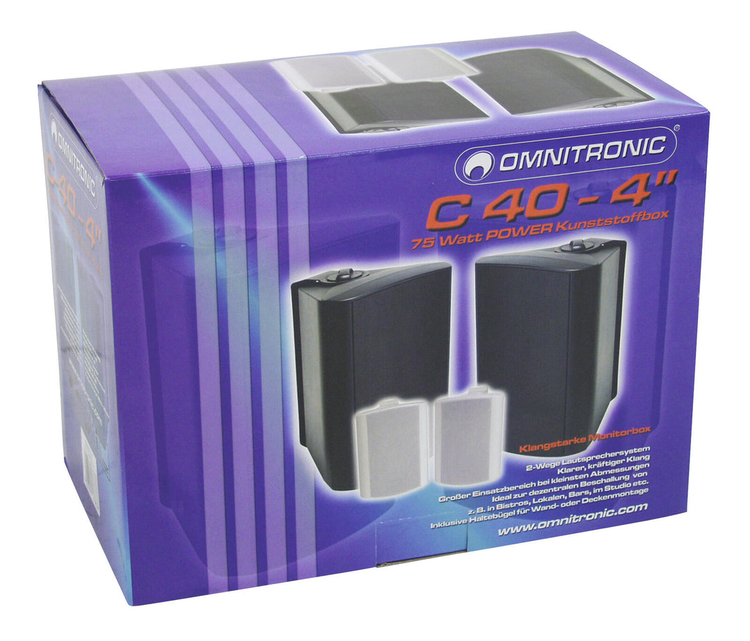 OMNITRONIC C-40 svart 2x