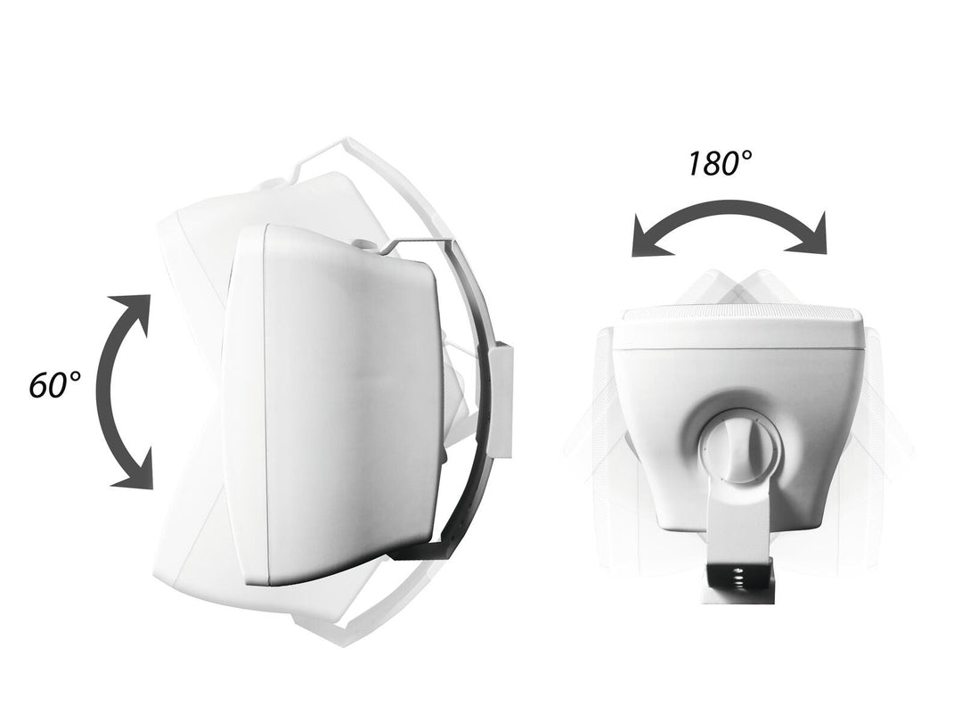 OMNITRONIC OD-8T Vägghögtalare 100V white 2x