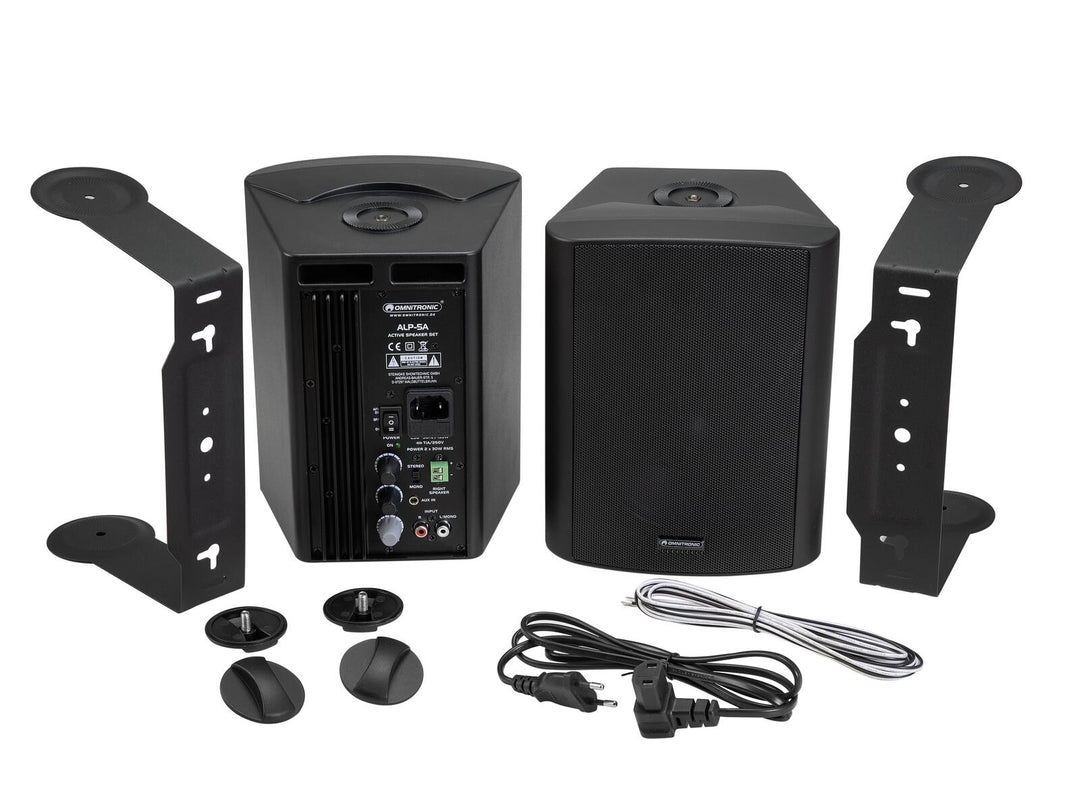 OMNITRONIC ALP-5A Aktivt högtalarset black