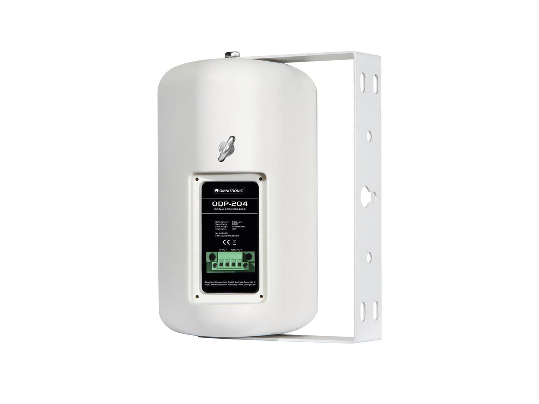OMNITRONIC ODP-204 installationshögtalare 16 ohm vit 2x