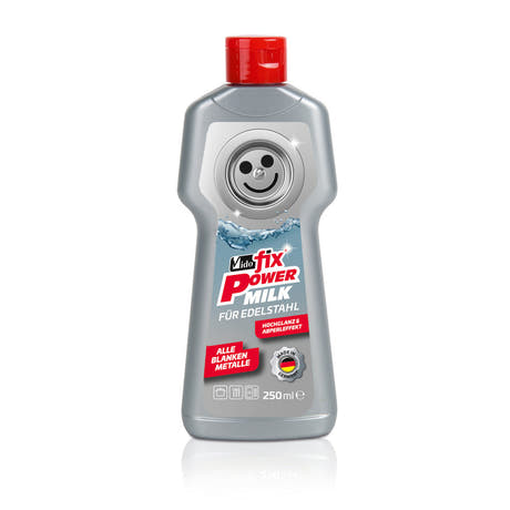 Vido Highgloss Milk för rostfritt stål och silver, 250 ml