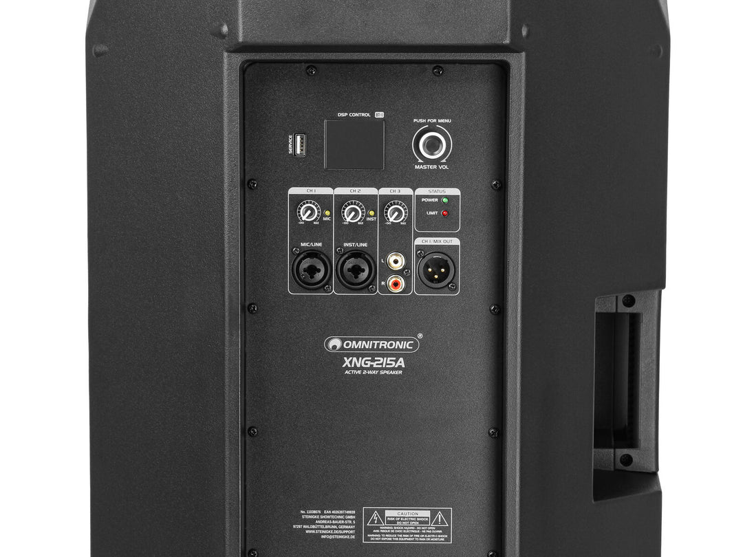 OMNITRONIC XNG-215A 2-way Speaker, aktiv, DSP