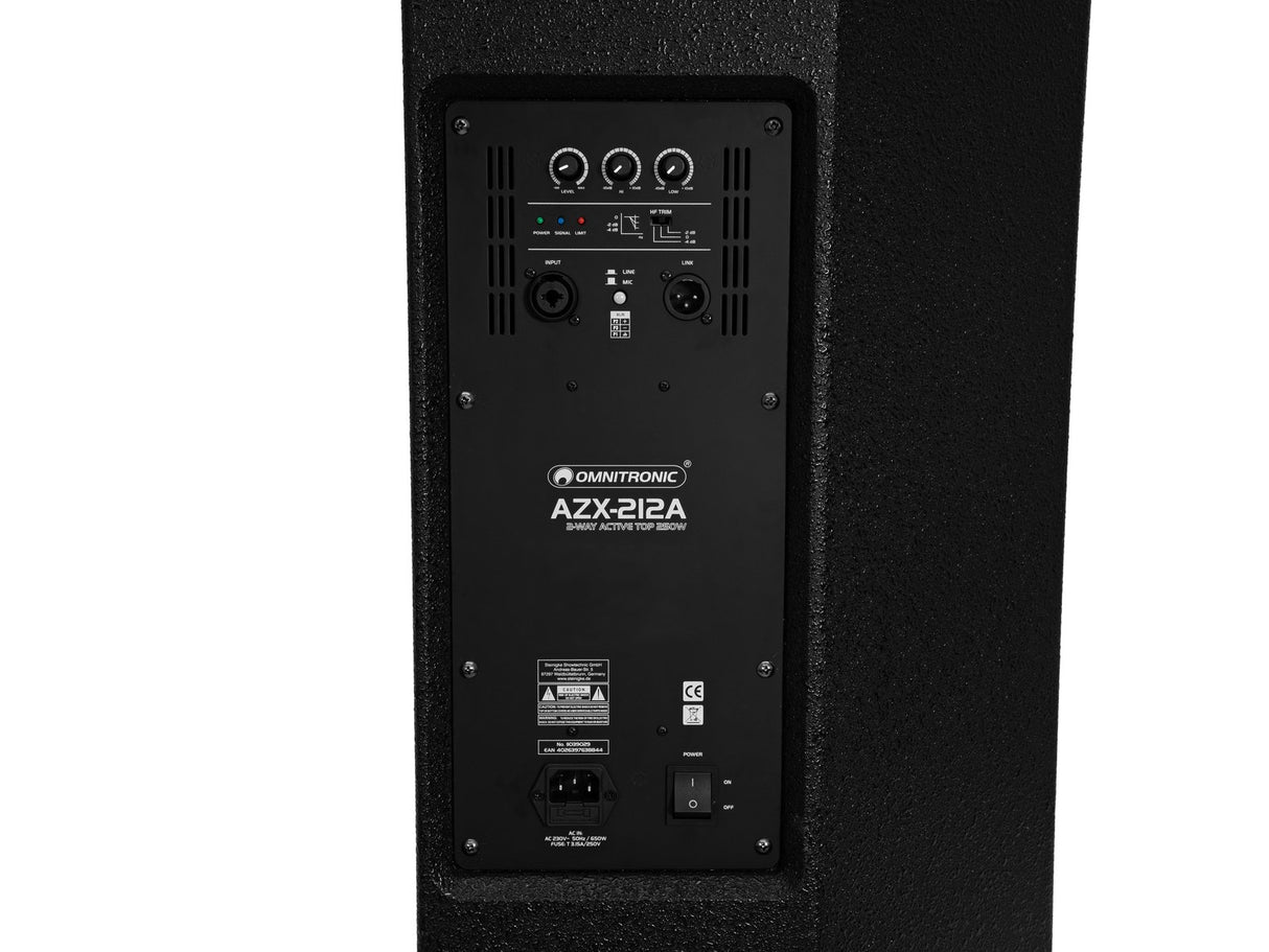 Omnitronic AZX-212A aktiv PA-högtalare