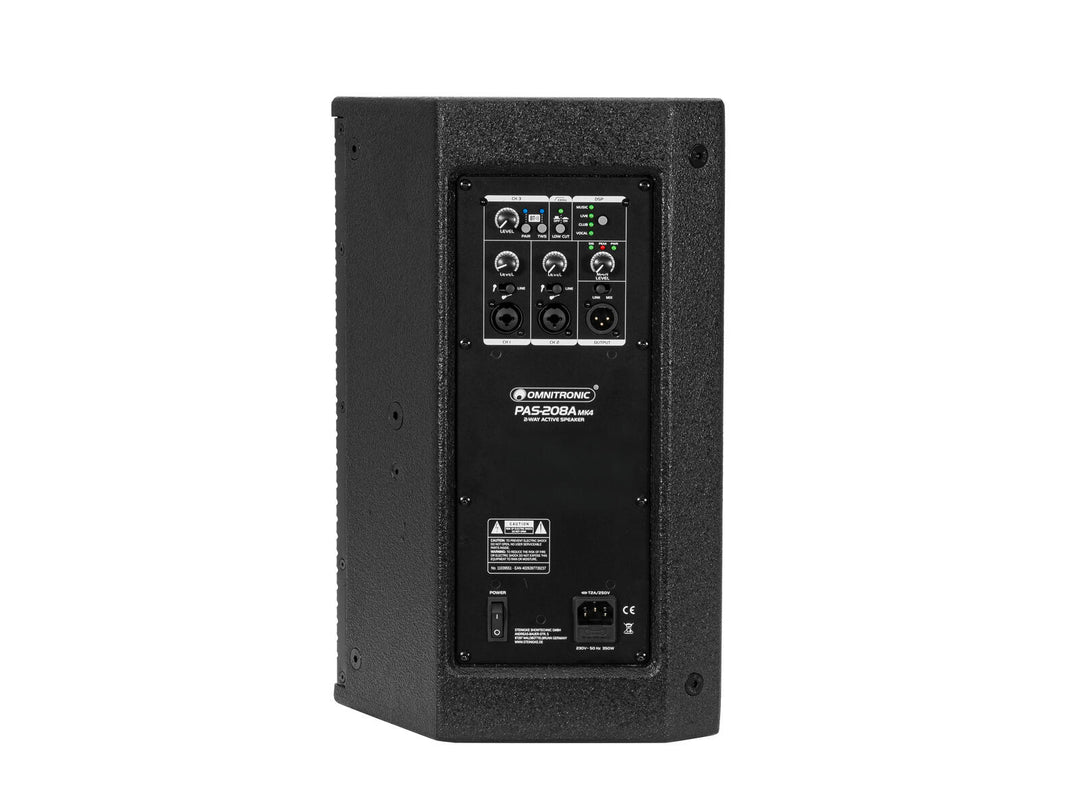 OMNITRONIC PAS-208A MK4 2-vägs topp, aktiv, DSP, BT