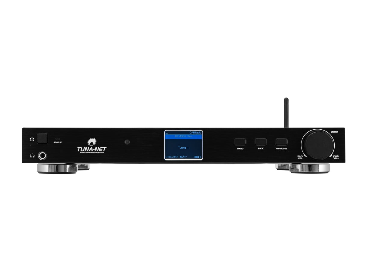 Omnitronic TUNA-NET Internetradio Mediaspelare med DAB+ och Bluetooth