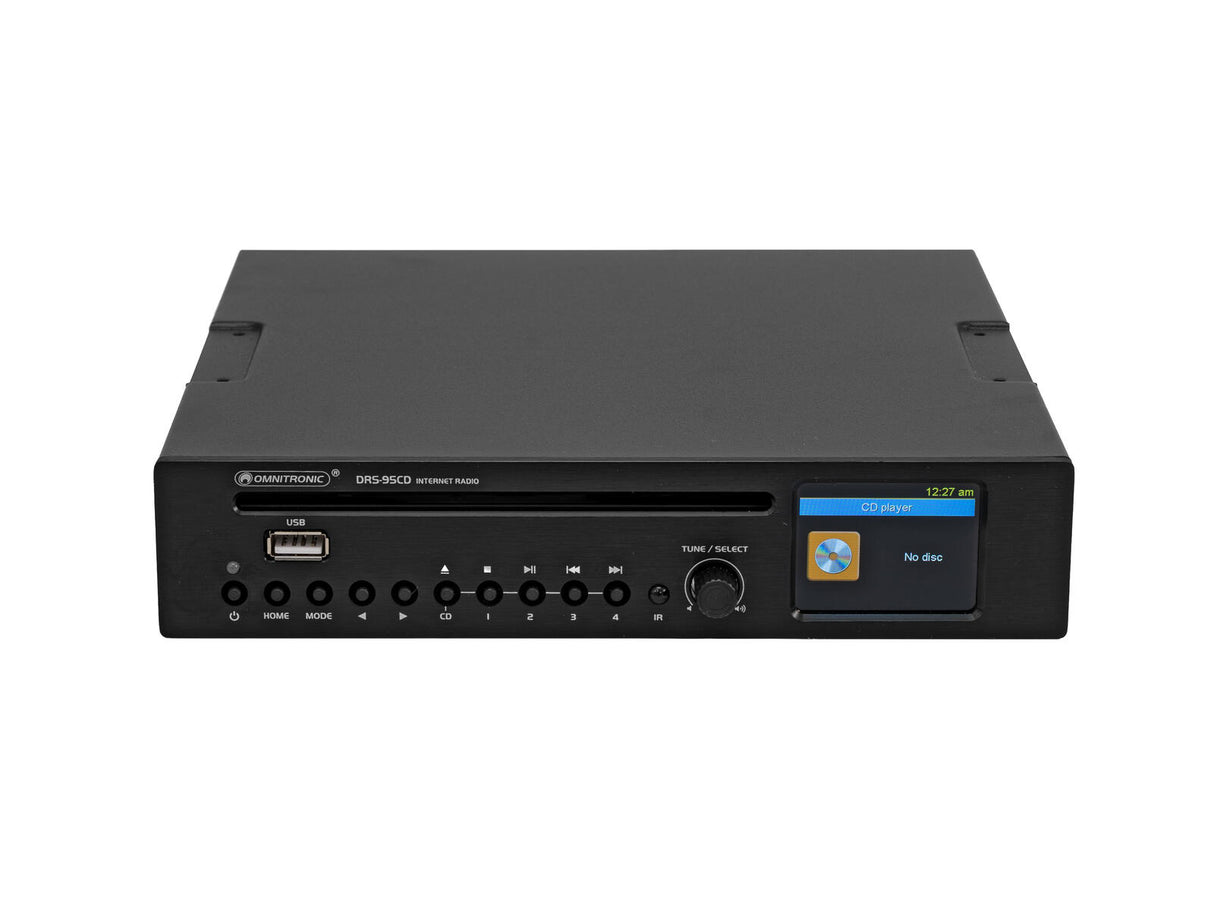 OMNITRONIC DRS-95CD Internet Radio with DAB+, Bluetooth and CD Player