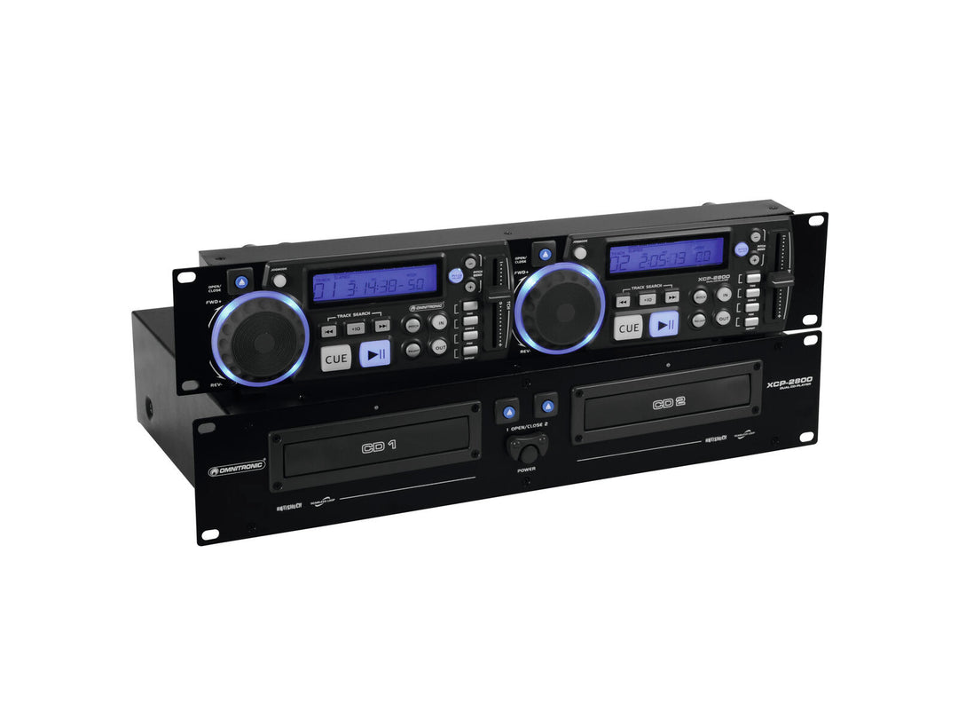 OMNITRONIC XCP-2800 Dubbel CD-spelare