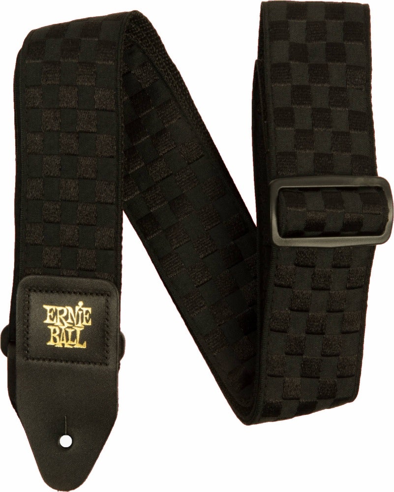 Ernie Ball 5341 svart rutmönstrad jacquardrem