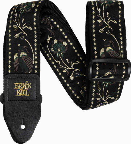 Ernie Ball 5372 svart Behaglig fasan-rem