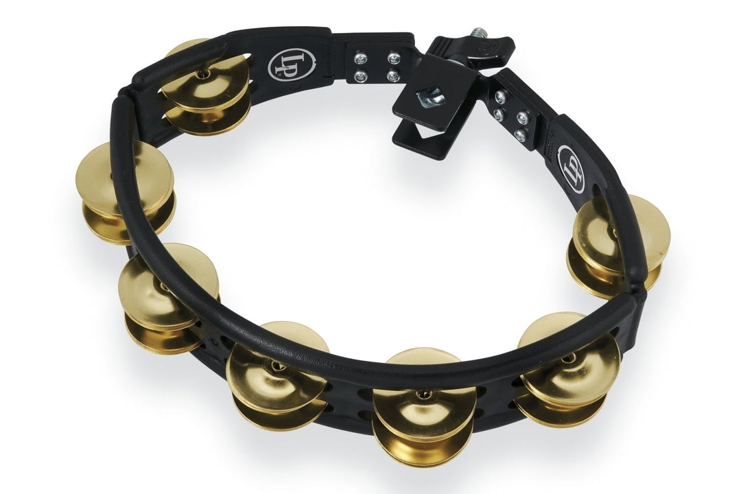 Latin Percussion Tamburin Cyclops monterbar - mässingsjingles, svart (LP175)