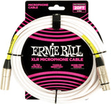 Ernie Ball 6389 mikrofonkabel Vit - 6 Meter