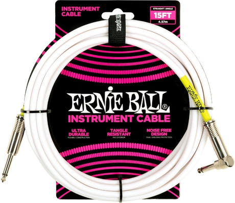 Ernie Ball 6400 Instrumentkabel 4,5 Meter (15 ft) - White