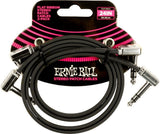Ernie Ball-6406 Stereo (TRS) platt patchkabel, 60cm. 2-pack