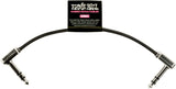 Ernie Ball-6408 Stereo (TRS) platt patchkabel, 15cm