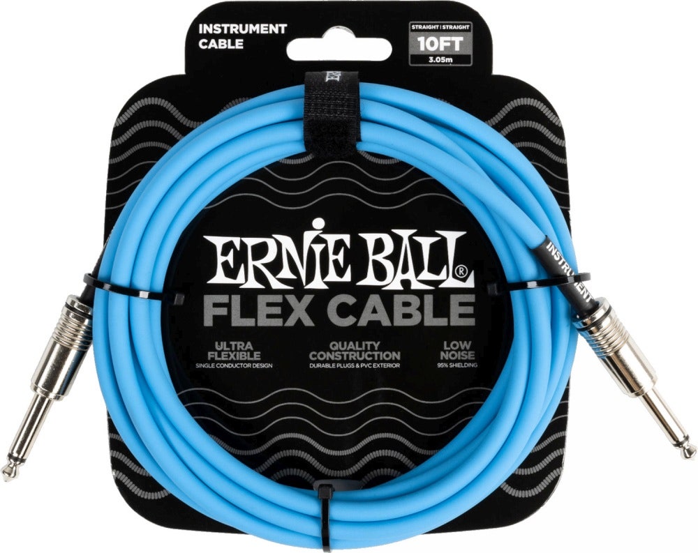 Ernie Ball 6412 FLEX instrumentkabel 3 m - Blue