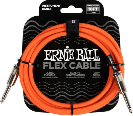 Ernie Ball 6416 FLEX instrumentkabel 3m - Orange