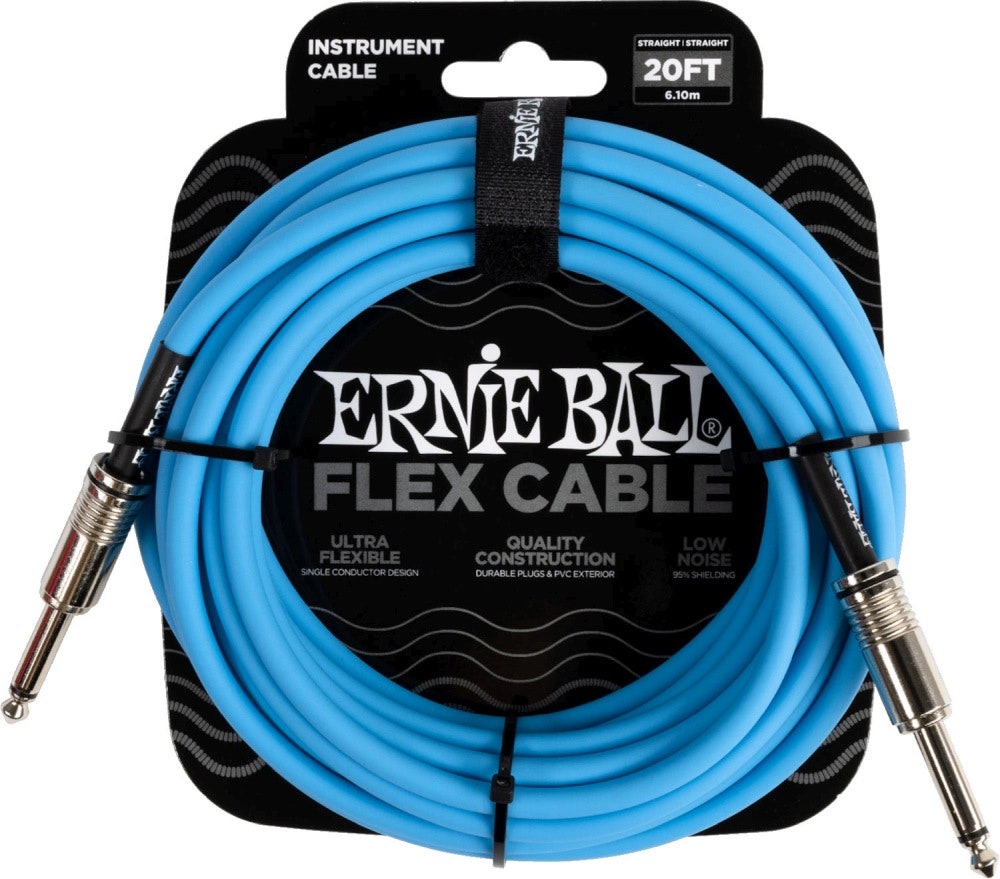 Ernie Ball 6417 FLEX instrumentkabel 6 m - Blue