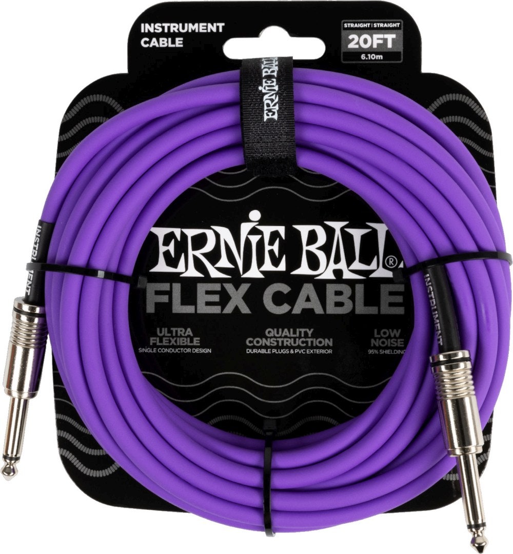 Ernie Ball 6420 FLEX instrumentkabel 6m - Lila