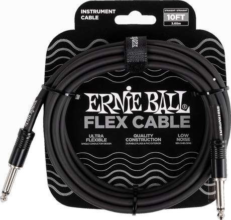Ernie Ball 6434 FLEX Instrumentkabel 3m - Black