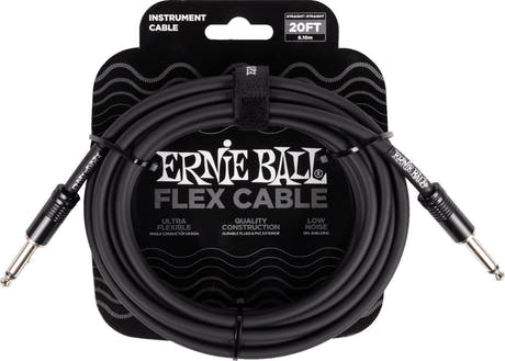 Ernie Ball 6435 FLEX instrumentkabel 6m - Black