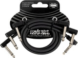 Ernie Ball 6445 Flex patchkabel Svart 30cm 3-pack