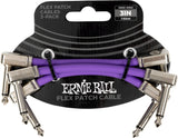 Ernie Ball 6451 Flex patchkabel Lila 7,5cm 3-pack