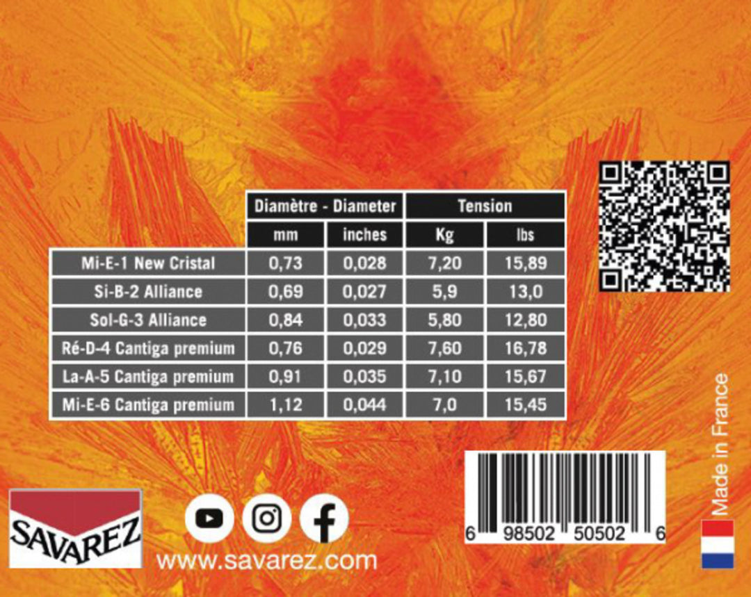Savarez Strings for classic guitar Evolution Cantiga Premium - Set 510ERJP (mixed)